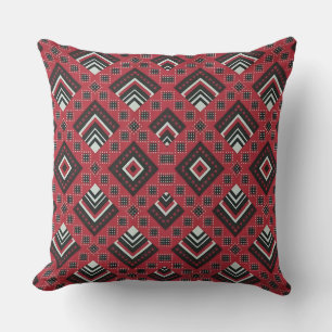 Zimbabwean Traditional Jira reRetso African Print Throw Pillow
