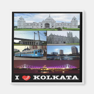 zIN004 KOLKATA, India, Asia, Fridge Magnet
