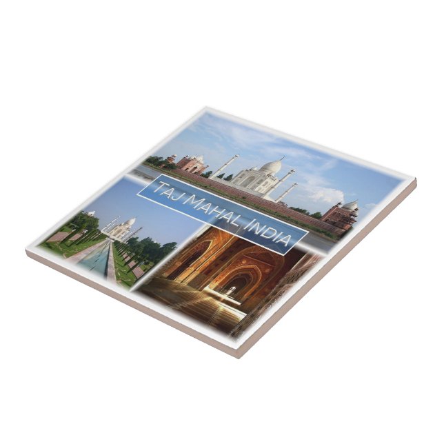 zIN010 THE TAJ MAHAL, India, Asia, Ceramic Tile (Side)