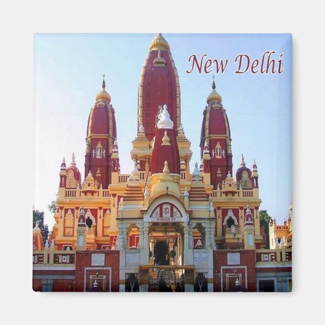 zIN022 New Delhi LAXMINARAYAN TEMPLE India, Fridge Magnet (Front)