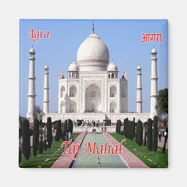 zIN032 AGRA TAJ MAHAL, India, Asia, Fridge Magnet (Front)