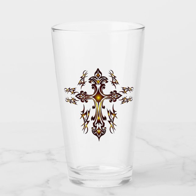 ZIN CROSS Drinkware Glass (Front)