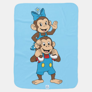 Zina and Mimo carrying her on his shoulder. Baby Blanket