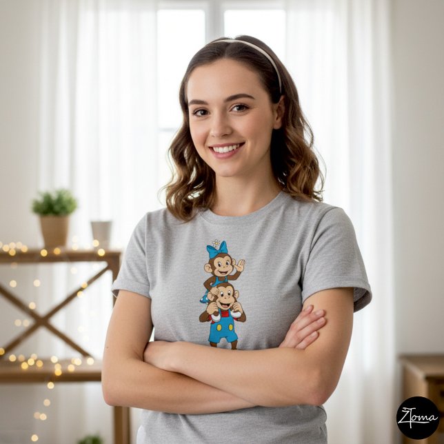 Zina and Mimo carrying her on his shoulder. T-Shirt (Creator Uploaded)