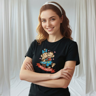 Zina and Mimo, mon amour Tri-Blend Shirt
