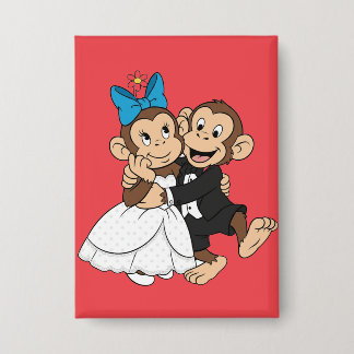 Zina & Mimo are the bride and groom. Button