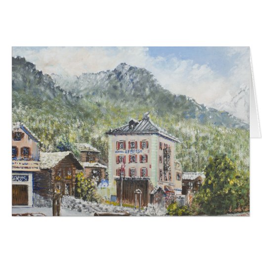 Zinal Switzerland. 2007 Cards (Front Horizontal)