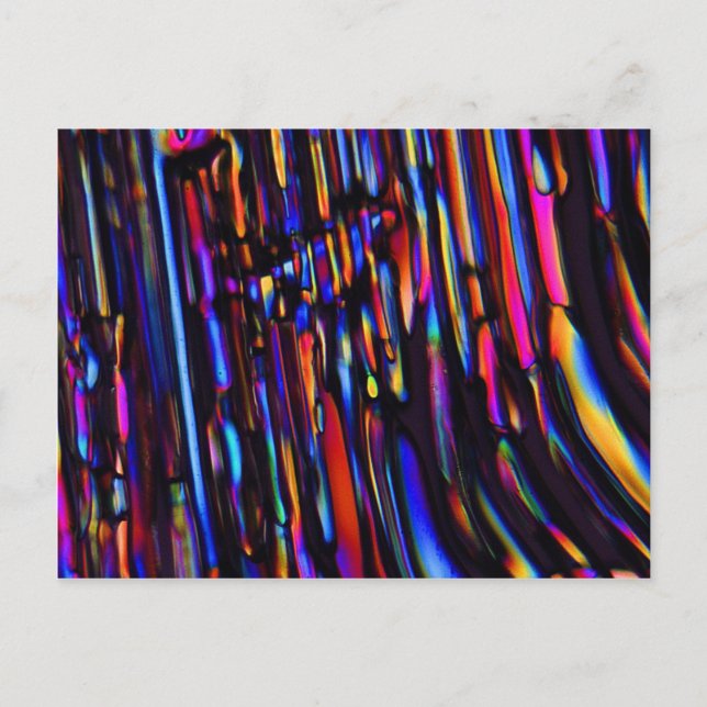 zinc sulfate under the microscope postcard (Front)