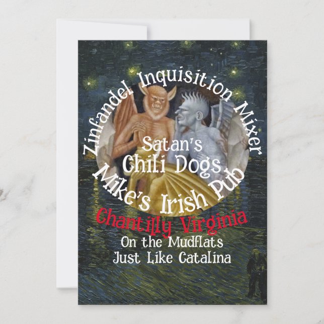 Zinfandel Inquisition Mixer Chantilly Virginia Invitation (Front)