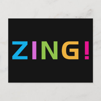 ZING ! POSTCARD