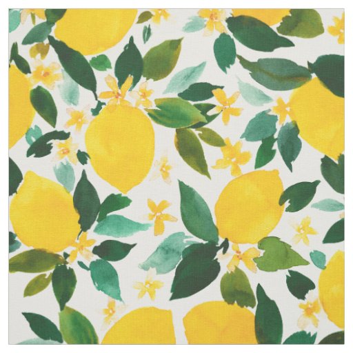 ZINGER Lemon Citrus Pattern Fabric