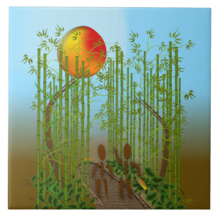 Zinglees ~ Bamboo Ceramic Tile