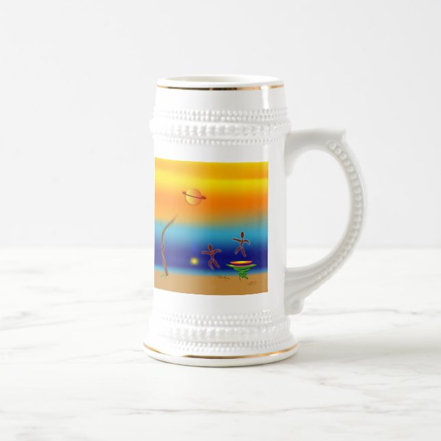 Zinglees ~ Landing Beer Stein (Right)