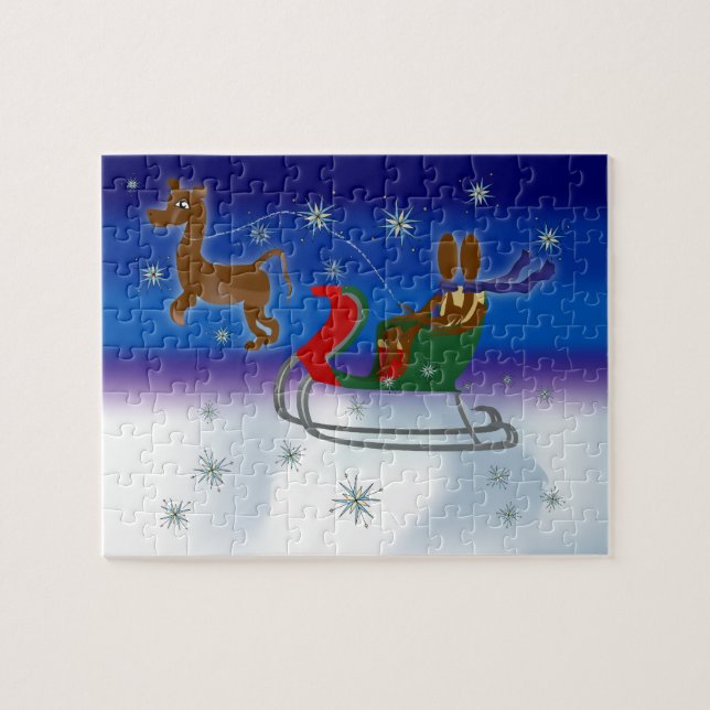 Zinglee's ~ Sleigh Ride Jigsaw Puzzle (Horizontal)