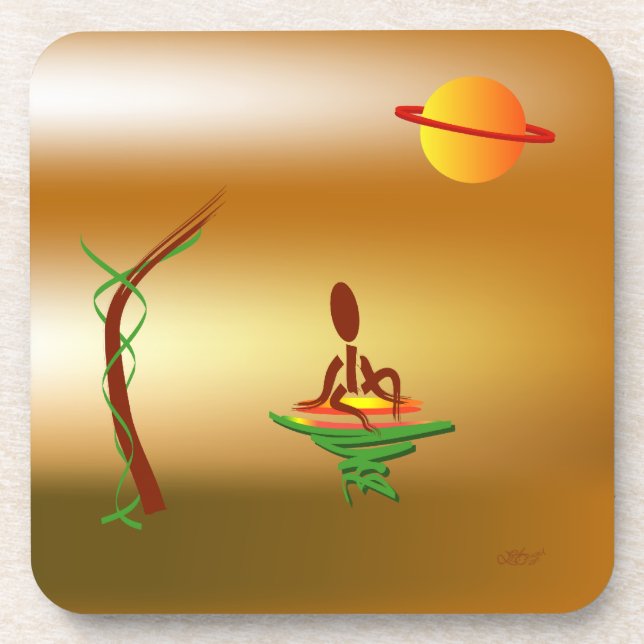 Zinglees ~ Waiting Drink Coaster (Front)