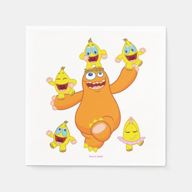 Zingoz and Zangoz Fun Paper Napkins (Front)
