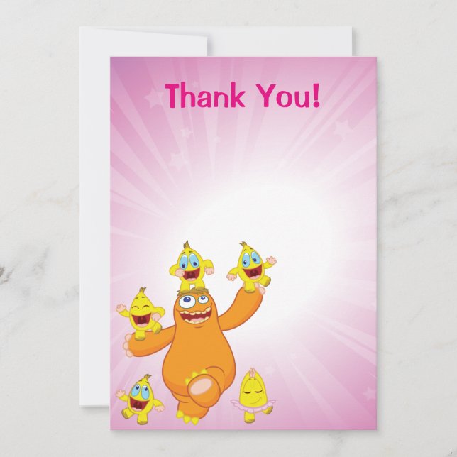 Zingoz and Zangoz Fun Thank You Card (Front)