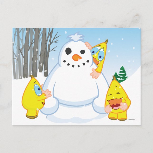 Zingoz Snowman Postcard (Front)