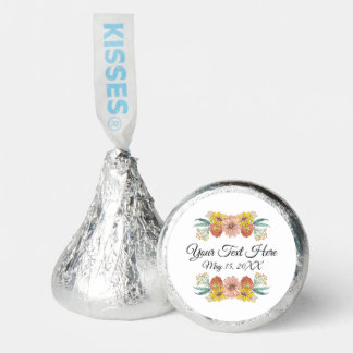 Zinnia Art Drawing - Custom Text Wreath Hershey®'s Kisses®