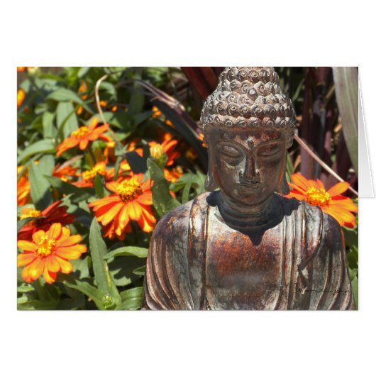 Zinnia Buddha Card (Front Horizontal)