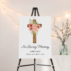 Zinnia Cross Memorial Funeral Foam Board