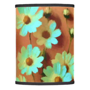 Zinnia Elegans Flowers Lamp Shade
