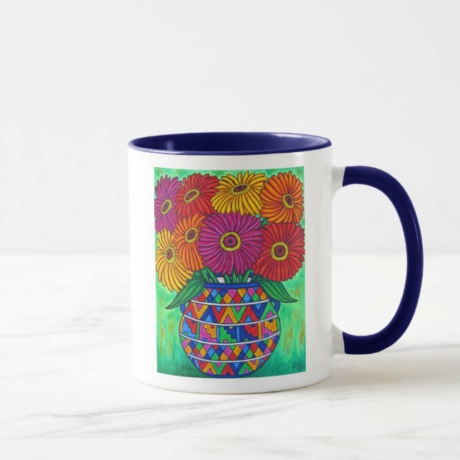Zinnia Fiesta Coffee Mug (Right)