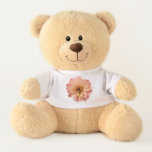 Zinnia Floral Flower Nature Photography T-shirt on Teddy Bear