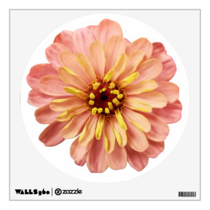 Zinnia Floral Flower Nature Photography Wall Decal