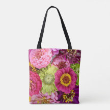 Zinnia Floral Tote