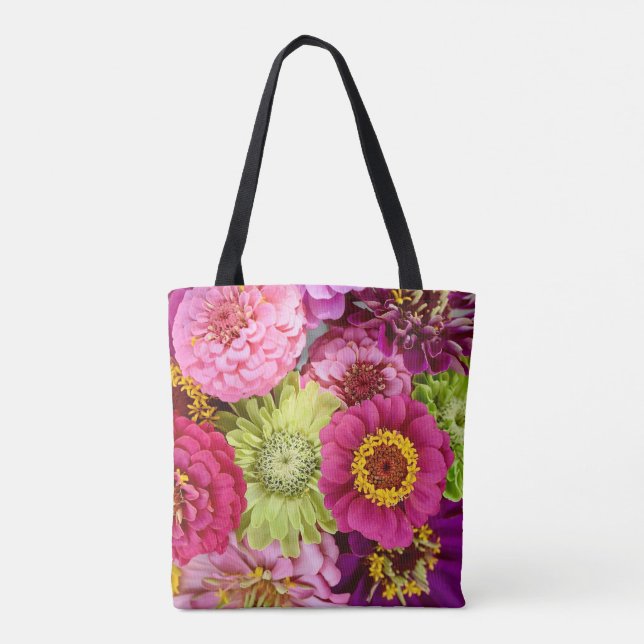 Zinnia Floral Tote (Back)