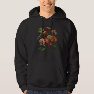 Zinnia Flowers Floral Bouquet Design Hoodie