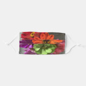 Zinnia Flowers Mask (Front, Folded)