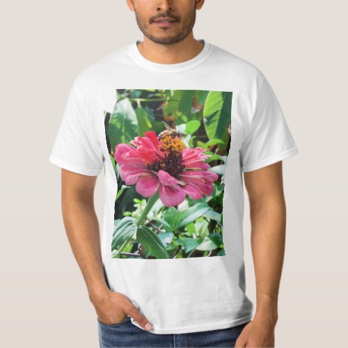 Zinnia Honey Bee T_Shirt