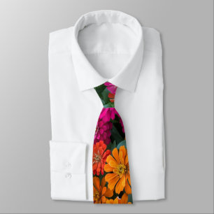 Zinnia Paradise Neck Tie