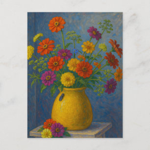 Zinnia Postcard
