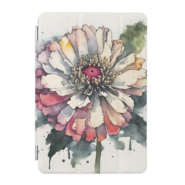 Zinnia - Watercolor flowers iPad Mini Cover (Front)