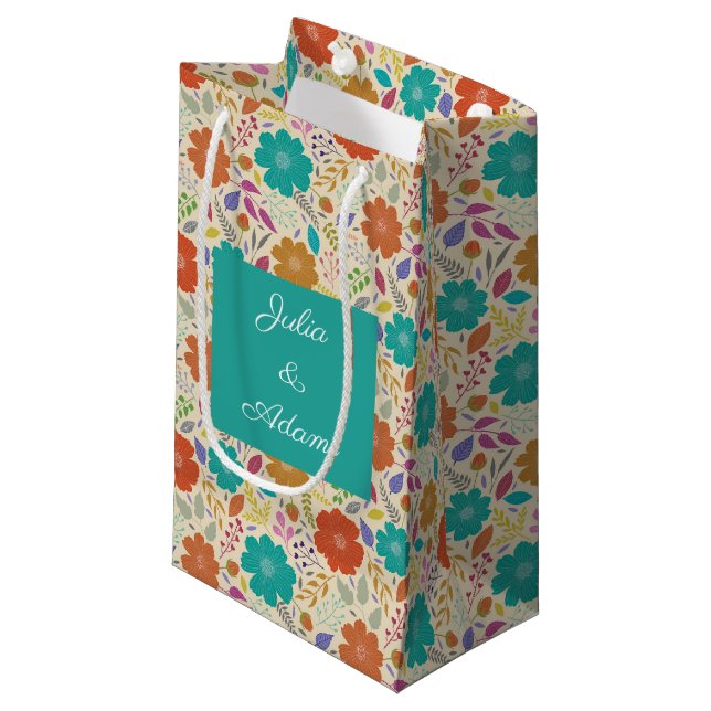 Zinnia White Gift Bag (Front Angled)