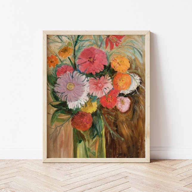 Zinnias and Asters | Tadeusz Makowski Poster (Creator Uploaded)
