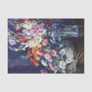 Zinnias and Gladiolas by Matilda Browne Tissue Paper