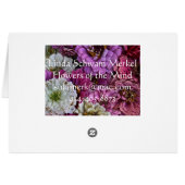 Zinnias Cards (Back Horizontal)