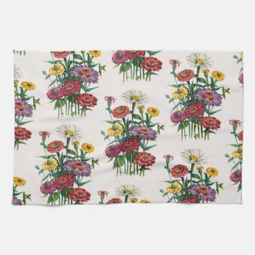 Zinnias Kitchen Towel