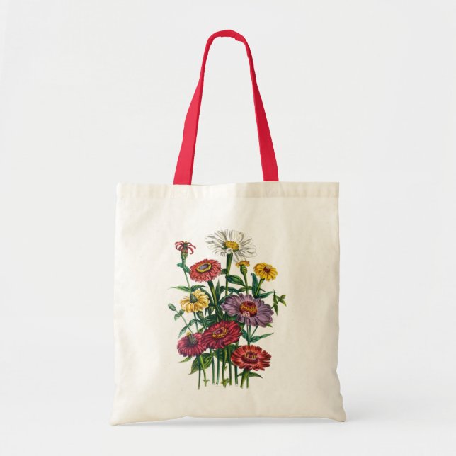 Zinnias Tote Bag (Front)