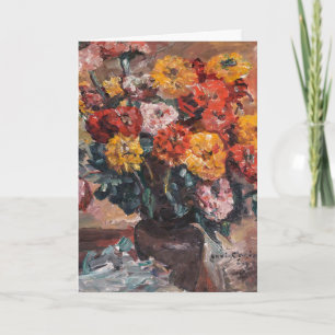 Zinnien   Lovis Corinth Card
