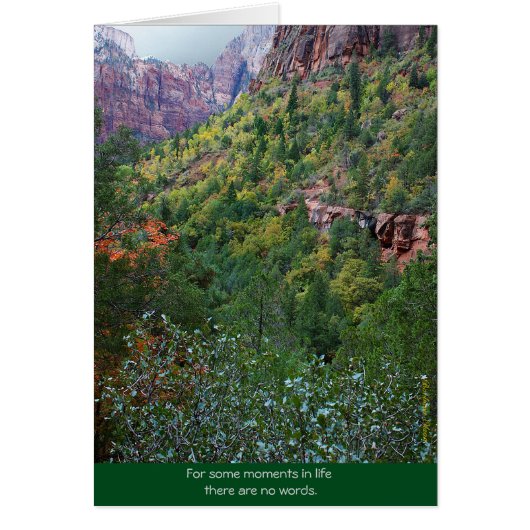 Zion Canyon: Bereavement Cards (Front)