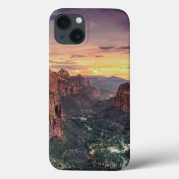 Zion Canyon National Park Iphone 13 Case by uscanyons at Zazzle