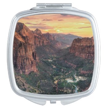 Zion Canyon National Park Mirror For Makeup by uscanyons at Zazzle