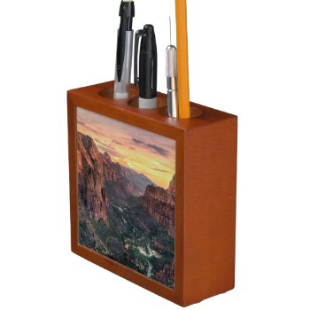 Zion Canyon National Park Pencil/pen Holder by uscanyons at Zazzle