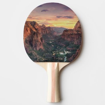 Zion Canyon National Park Ping-pong Paddle by uscanyons at Zazzle