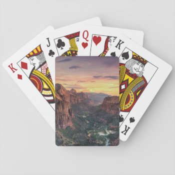 Zion Canyon National Park Playing Cards by uscanyons at Zazzle